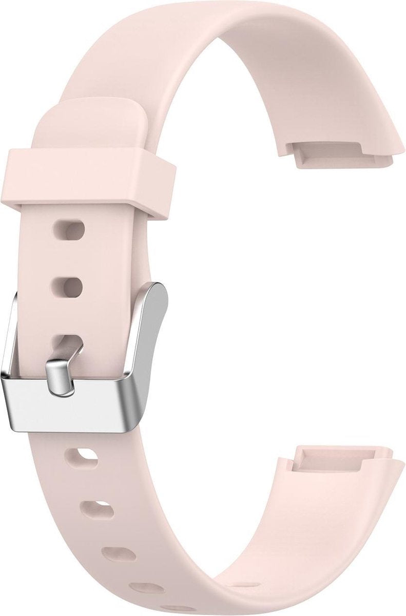 YONO Siliconen Bandje geschikt voor Fitbit Luxe - Lichtroze - Small