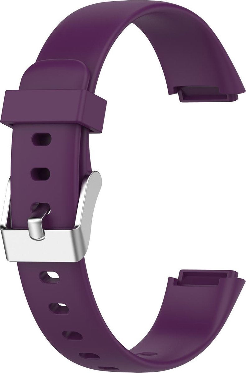 YONO Siliconen Bandje geschikt voor Fitbit Luxe - Paars - Large