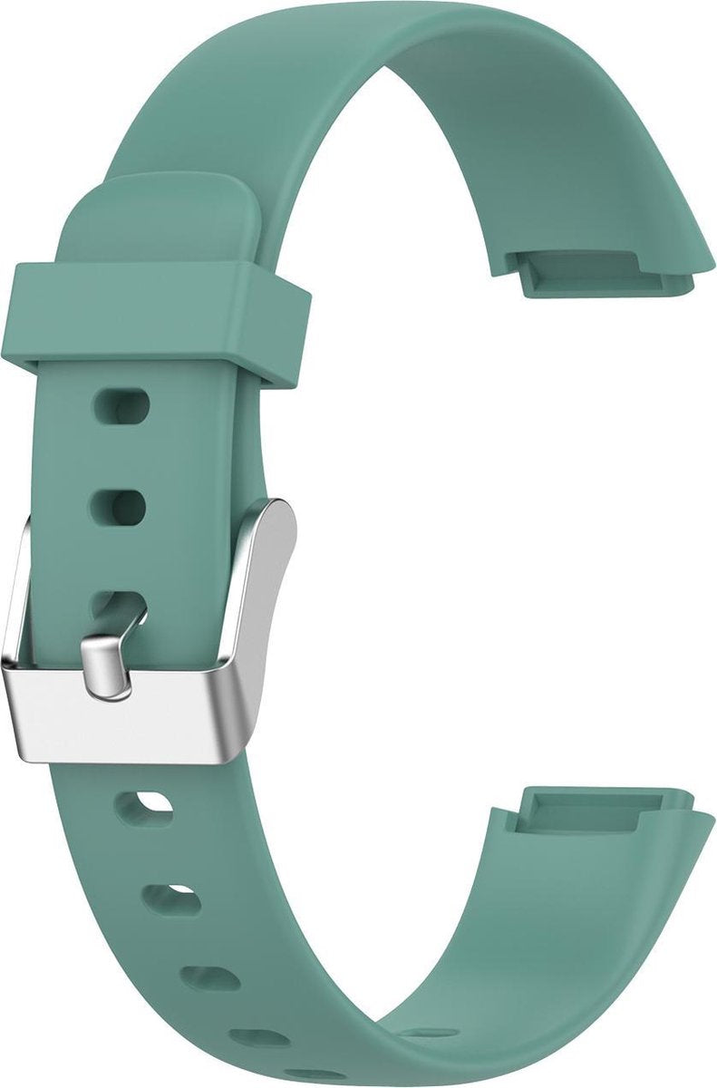 YONO Siliconen Bandje geschikt voor Fitbit Luxe - Leisteen - Small
