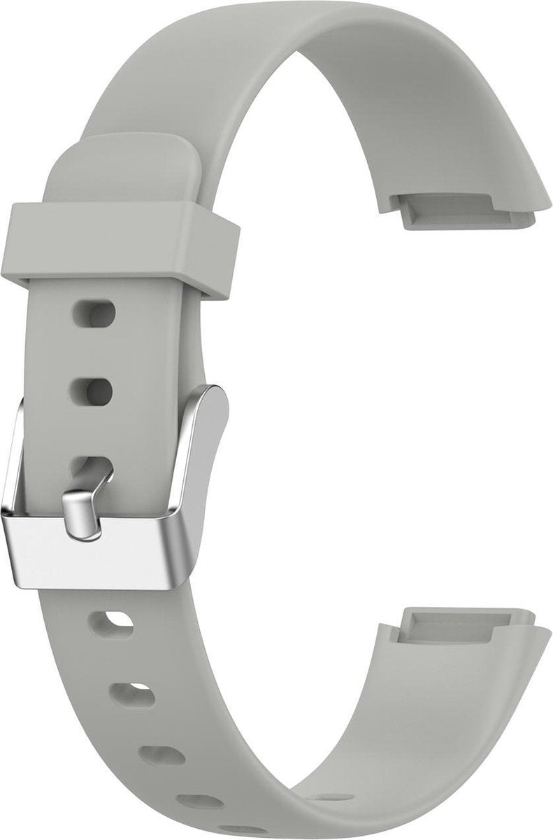 YONO Siliconen Bandje geschikt voor Fitbit Luxe - Grijs - Small