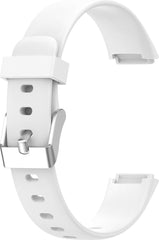 YONO Siliconen Bandje geschikt voor Fitbit Luxe - Wit - Small
