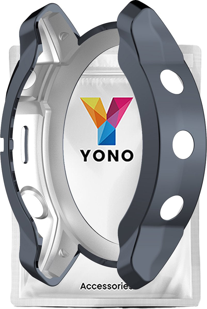 YONO Bumper geschikt voor Garmin Fenix 7 - Siliconen Hoesje - Bescherming Case - Donkergrijs