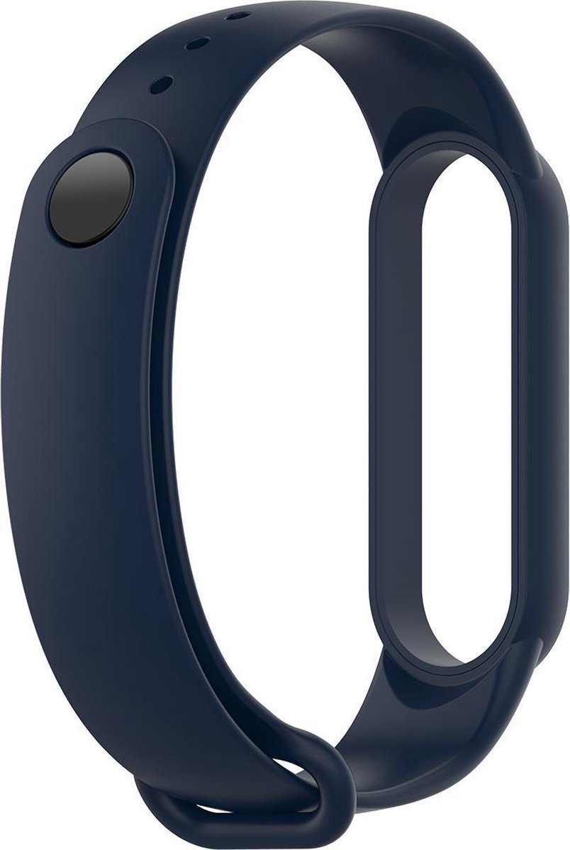 YONO Siliconen Bandje geschikt voor Xiaomi Mi Band 5 / 6 – Donkerblauw