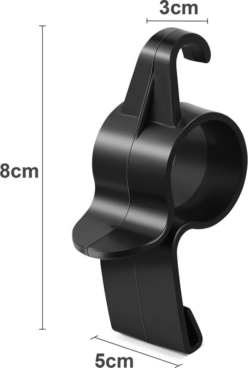 YONO Paraplu Haken voor Auto Kofferbak - Organizer Accessoires Haak Houder - Zwart