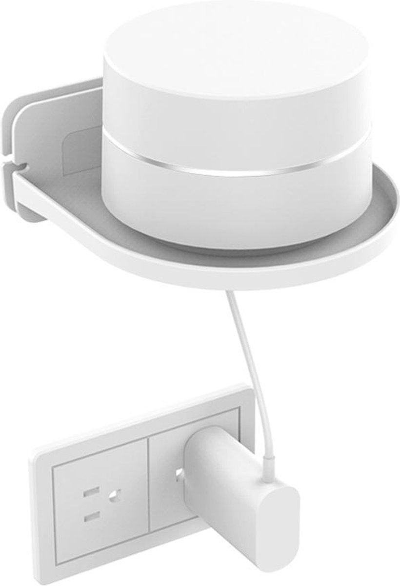Muurbeugel voor Smart Speaker - Wall Mount Universeel - Wandplank Houder Zwevend - Geschikt Voor Sonos Play / Google Nest Home Mini / Apple Homepod / IP Camera / Wifi Router - Wit