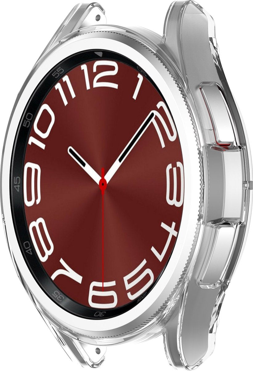 YONO Bumper geschikt voor Samsung Galaxy Watch 6 Classic - 43mm - Hoesje - Case - Transparant