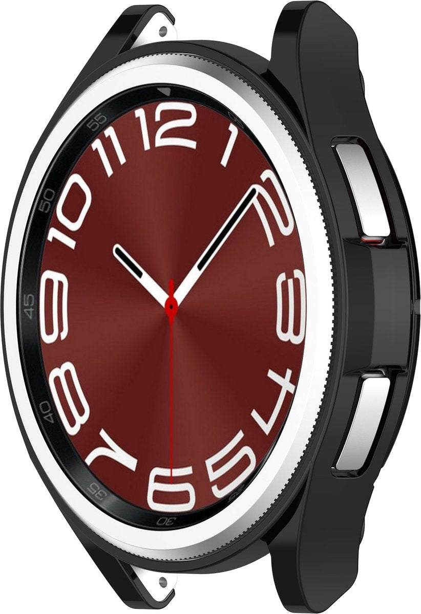 YONO Bumper geschikt voor Samsung Galaxy Watch 6 Classic - 47mm - Hoesje - Case - Zwart