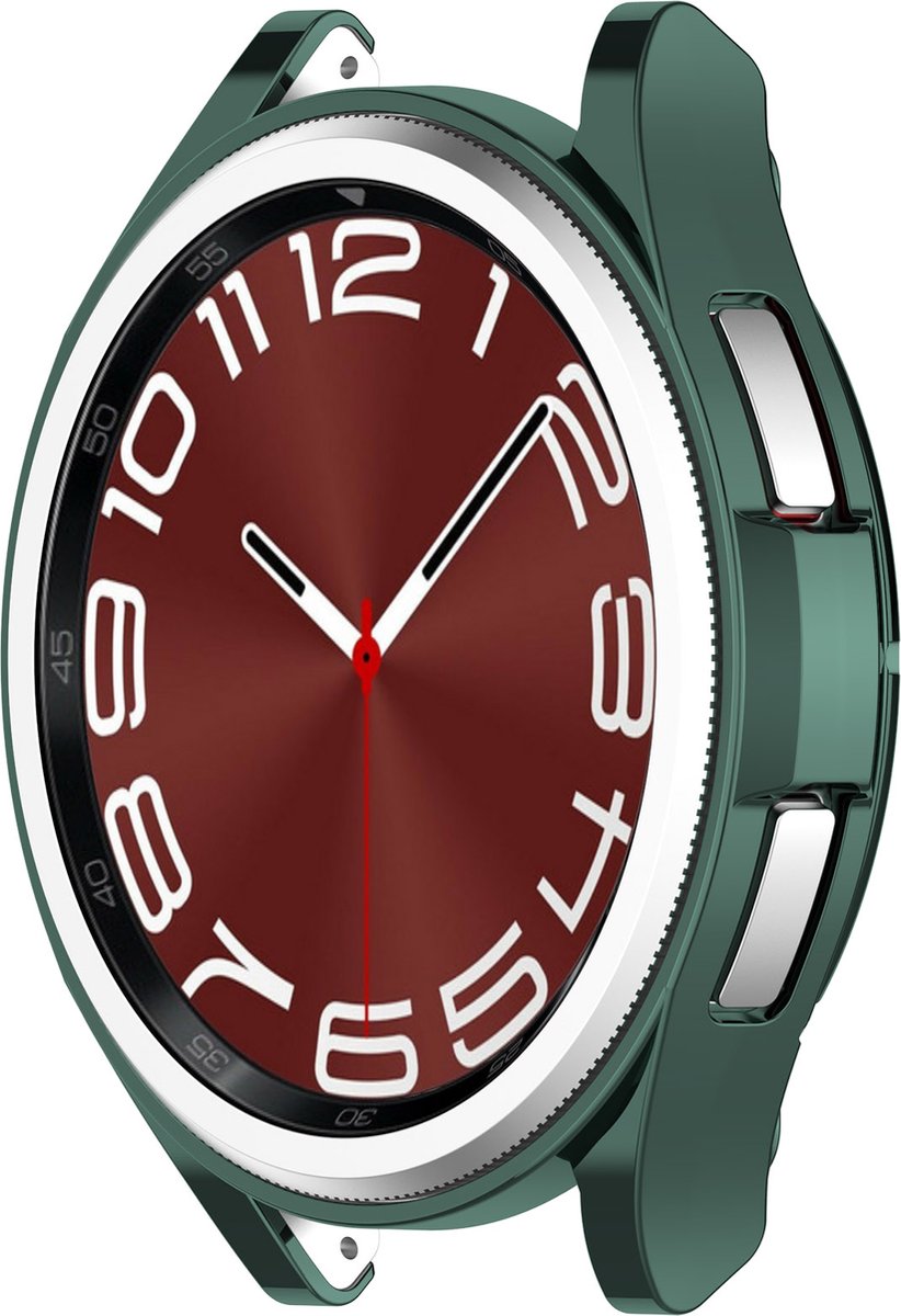 YONO Bumper geschikt voor Samsung Galaxy Watch 6 Classic - 43mm - Hoesje - Case - Donkergroen