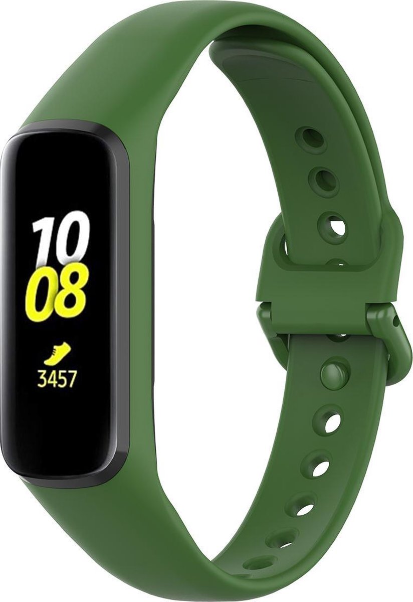 YONO Bandje geschikt voor Galaxy Fit 2 - Siliconen – Groen