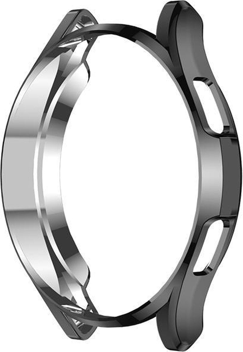 YONO Bumper geschikt voor Samsung Galaxy Watch 4 46mm - Siliconen Case Hoesje - Zwart