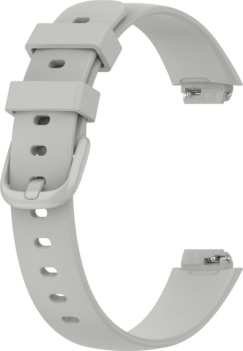 YONO Siliconen Bandje geschikt voor Fitbit Inspire 3 - Grijs - Small