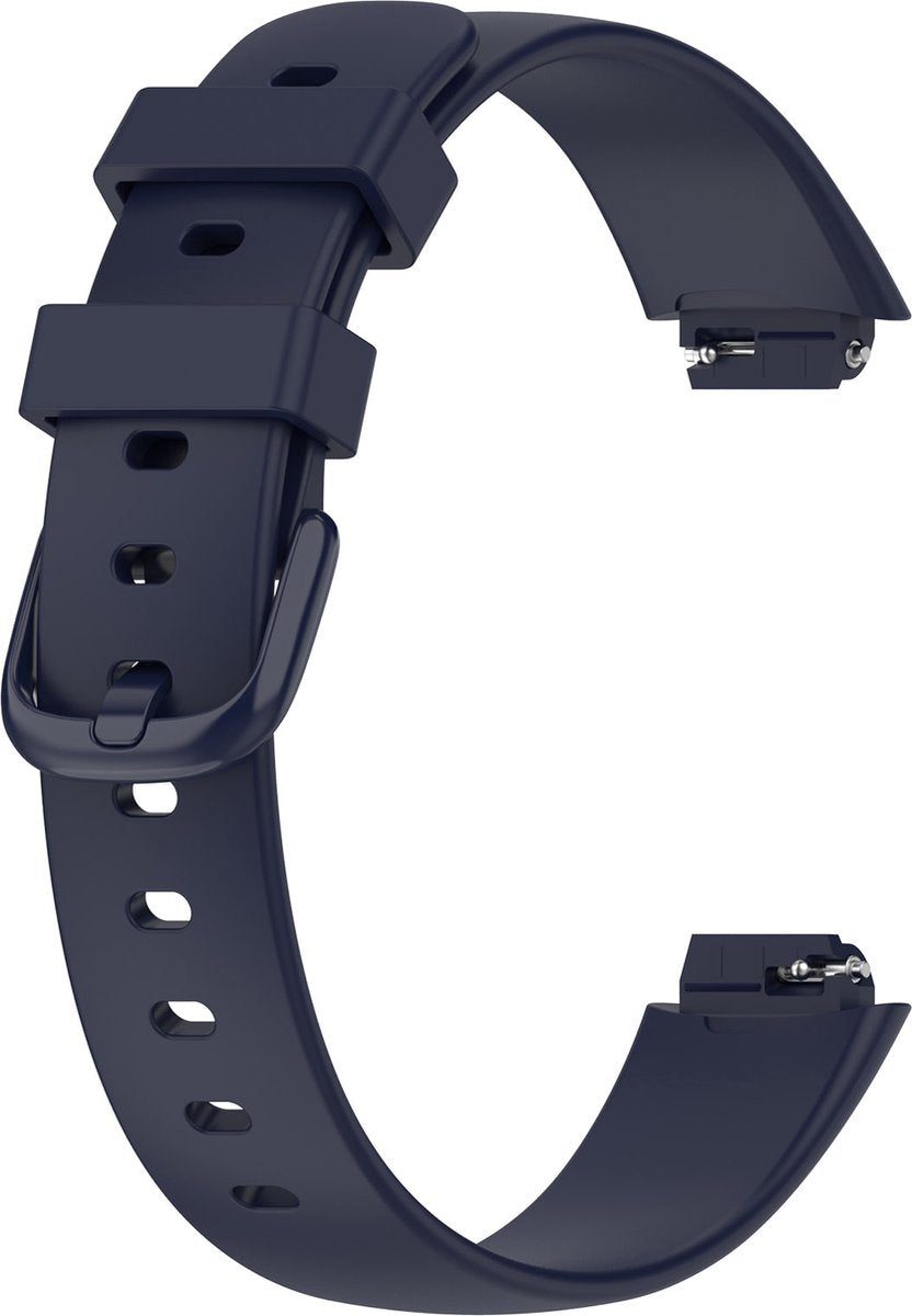YONO Siliconen Bandje geschikt voor Fitbit Inspire 3 - Donkerblauw - Small