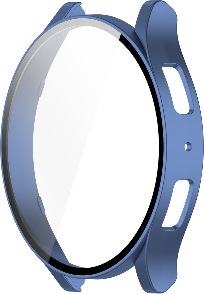 YONO Bumper geschikt voor Samsung Galaxy Watch 6 - 40mm - Screen Protector Hoesje - Full Cover Case - Lichtblauw