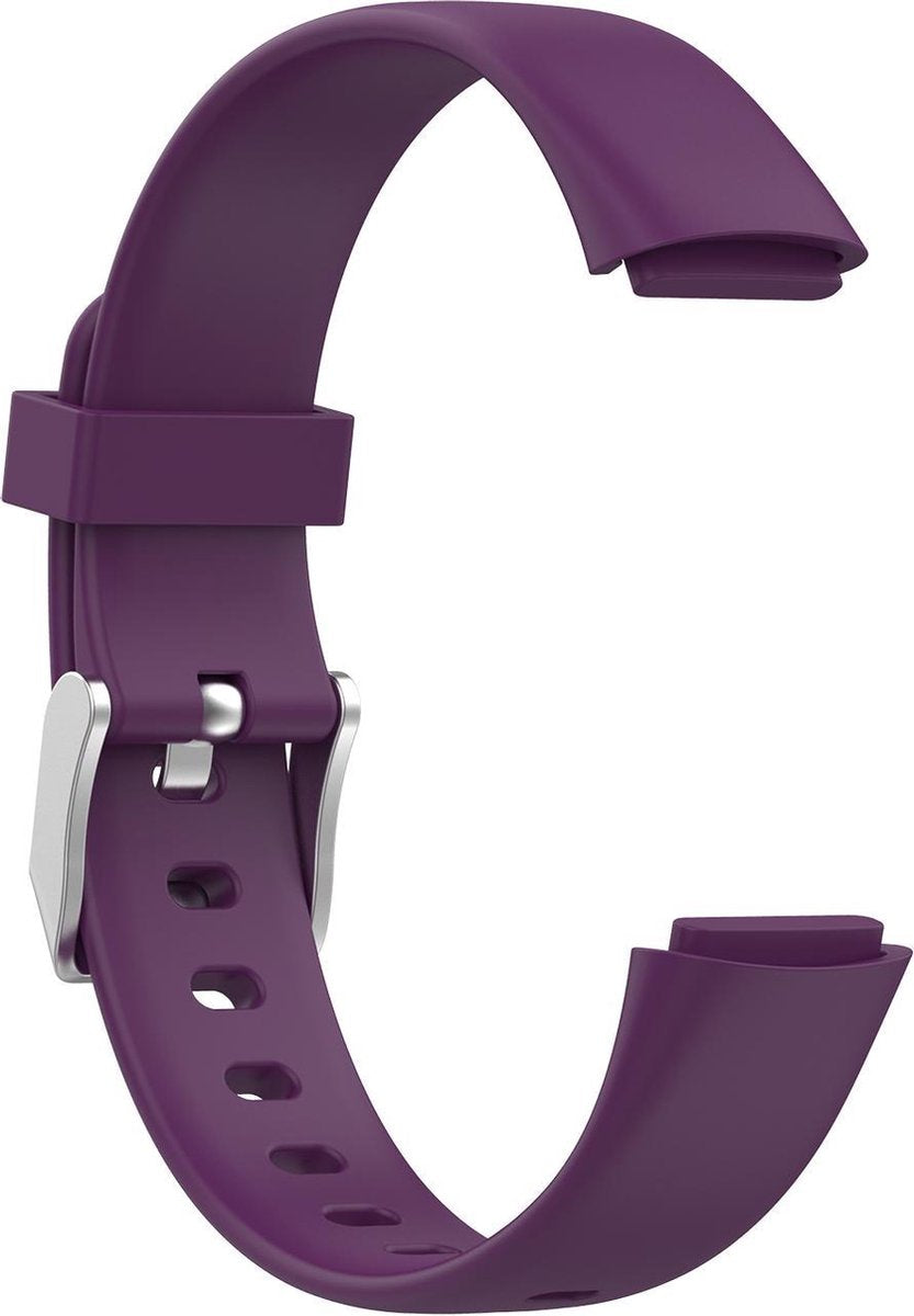 YONO Siliconen Bandje geschikt voor Fitbit Luxe - Paars - Large