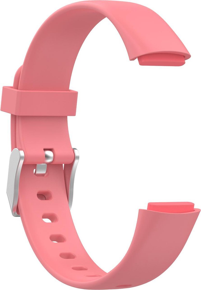 YONO Siliconen Bandje geschikt voor Fitbit Luxe - Roze - Small