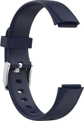 YONO Siliconen Bandje geschikt voor Fitbit Luxe - Donkerblauw - Large