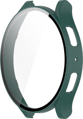 YONO Bumper geschikt voor Samsung Galaxy Watch 6 - 40mm - Screen Protector Hoesje - Full Cover Case - Donkergroen
