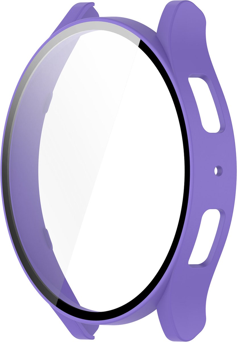 YONO Bumper geschikt voor Samsung Galaxy Watch 6 - 40mm - Screen Protector Hoesje - Full Cover Case - Lichtpaars