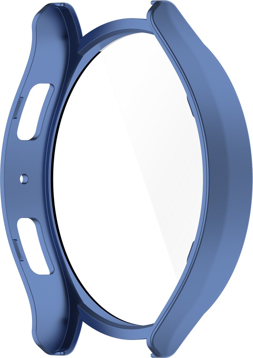 YONO Bumper geschikt voor Samsung Galaxy Watch 6 - 40mm - Screen Protector Hoesje - Full Cover Case - Lichtblauw