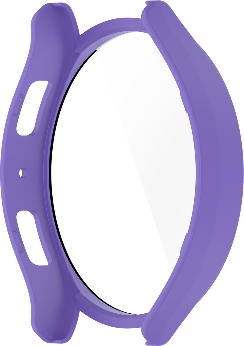 YONO Bumper geschikt voor Samsung Galaxy Watch 6 - 40mm - Screen Protector Hoesje - Full Cover Case - Lichtpaars