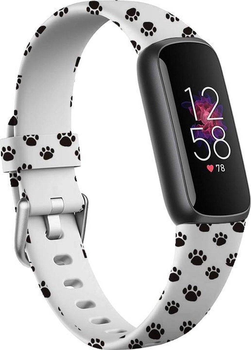 YONO Siliconen Bandje geschikt voor Fitbit Luxe - Pootjes