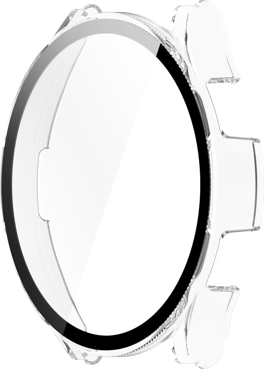 YONO Case geschikt voor Galaxy Watch 4 40mm - Screen Protector Hoesje - Full Cover Bumper - Transparant