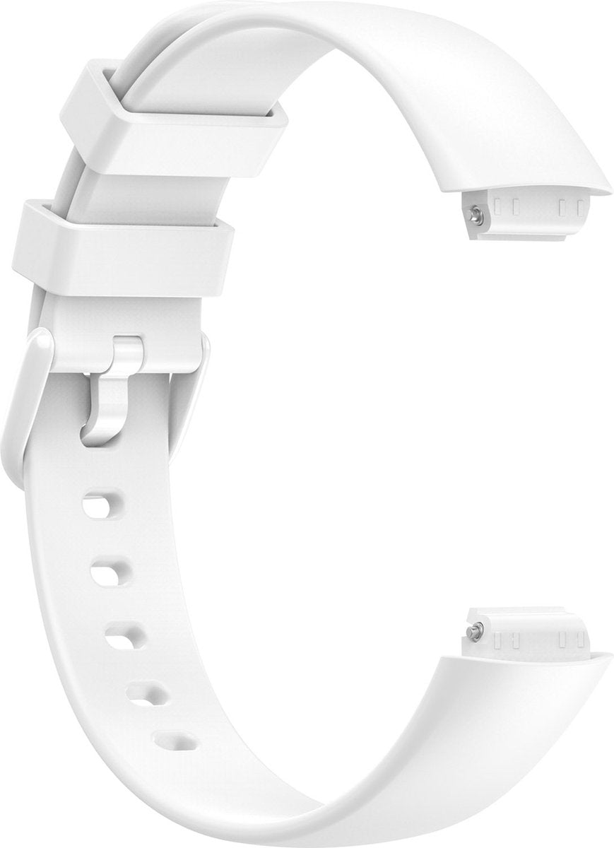 YONO Siliconen Bandje geschikt voor Fitbit Inspire 3 - Wit - Small