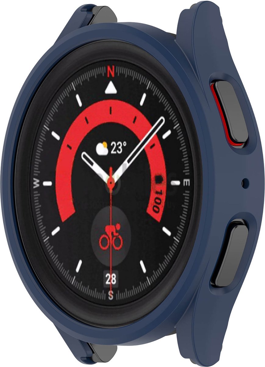 YONO Bumper geschikt voor Galaxy Watch 5 Pro (45 mm) - Hoesje - Case - Donkerblauw
