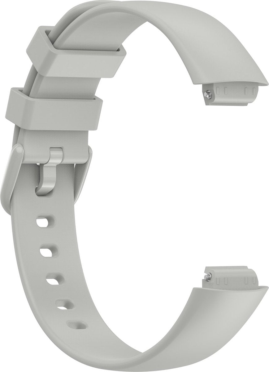 YONO Siliconen Bandje geschikt voor Fitbit Inspire 3 - Grijs - Large