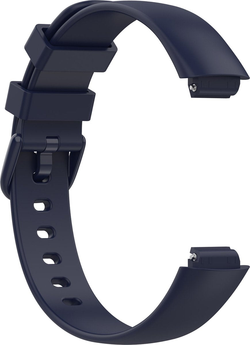 YONO Siliconen Bandje geschikt voor Fitbit Inspire 3 - Donkerblauw - Small