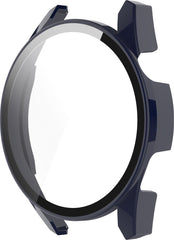 YONO Case geschikt voor Huawei Watch GT 3 - 42mm - Screen Protector Hoesje - Full Cover Bumper - Donkerblauw