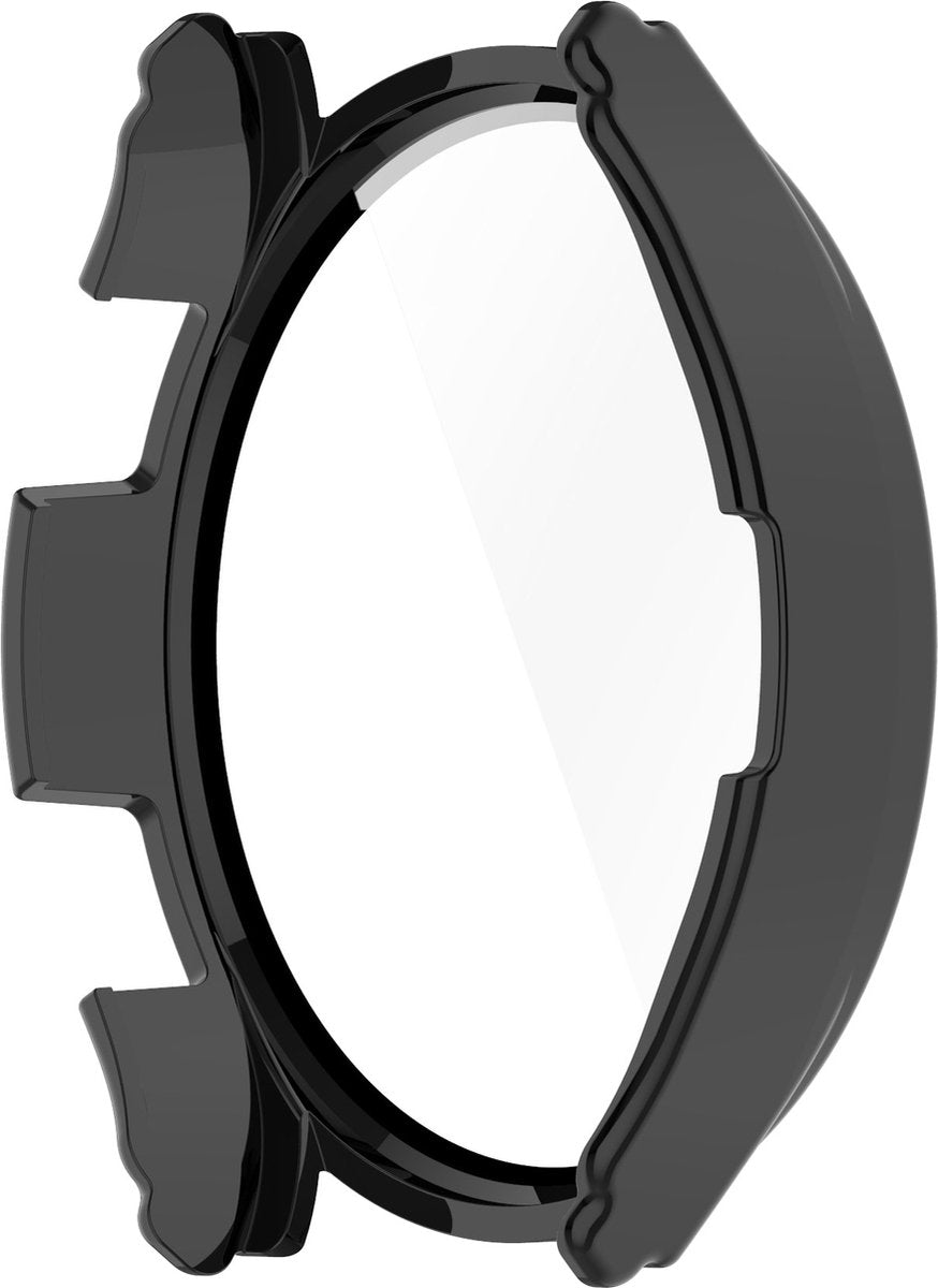YONO Case geschikt voor Galaxy Watch 4 40mm - Screen Protector Hoesje - Full Cover Bumper - Zwart