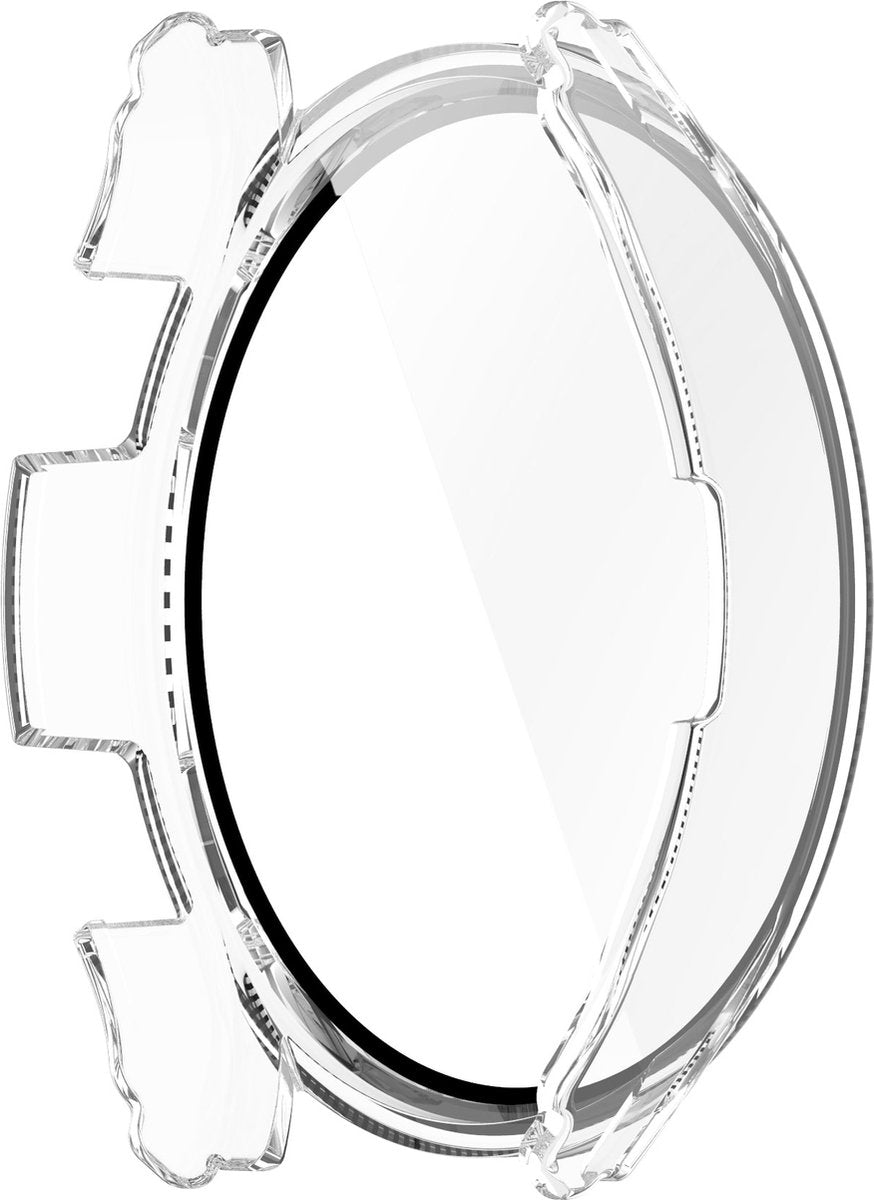 YONO Case geschikt voor Galaxy Watch 4 40mm - Screen Protector Hoesje - Full Cover Bumper - Transparant