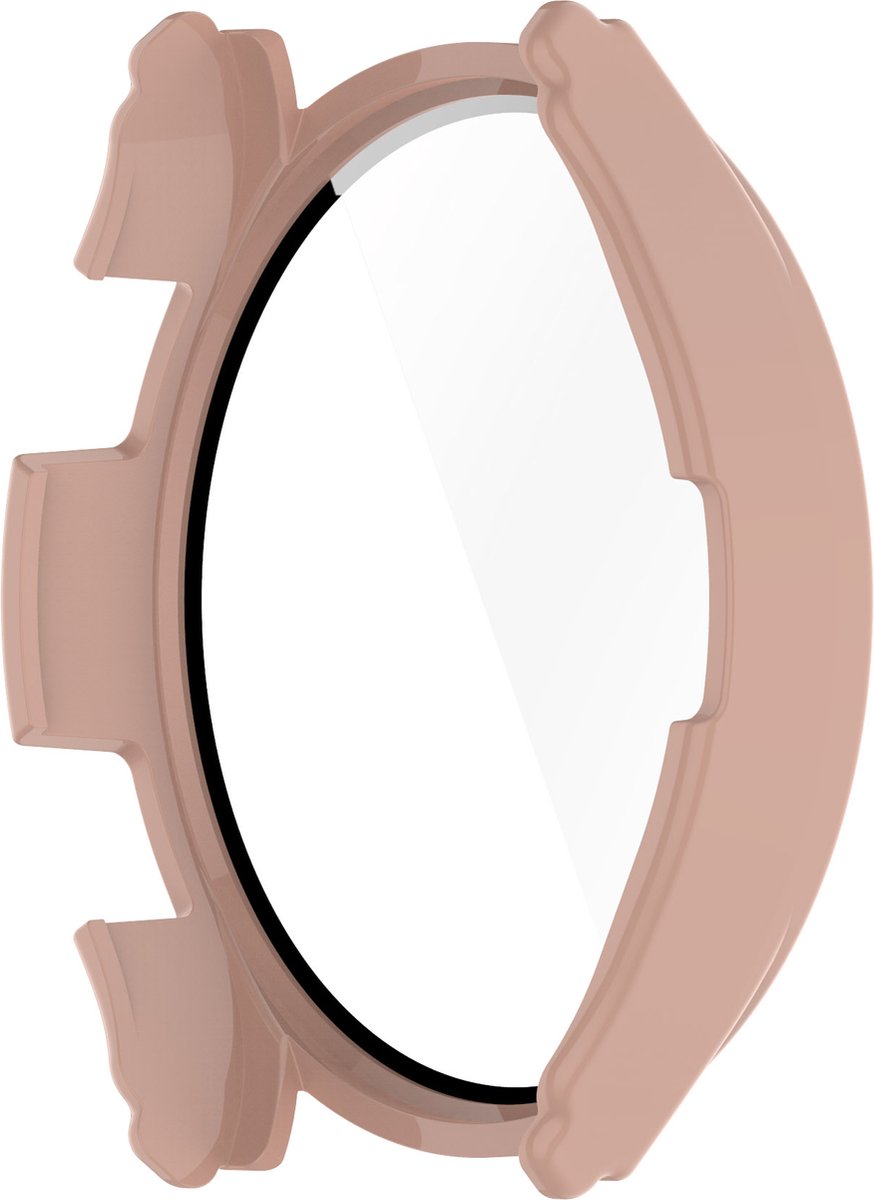YONO Case geschikt voor Galaxy Watch 4 40mm - Screen Protector Hoesje - Full Cover Bumper - Lichtroze