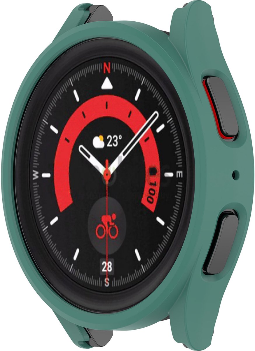 YONO Bumper geschikt voor Galaxy Watch 5 Pro (45 mm) - Hoesje - Case - Donkergroen