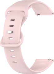 YONO Siliconen Soft Bandje 22mm - Horlogebandje geschikt voor Samsung Galaxy Watch 46mm / 3 (45mm) / Gear s3 - Polar Vantage M2 / Grit X - Huawei Watch GT 3 (pro) / 2 - Amazfit GTR - Lichtroze - Small