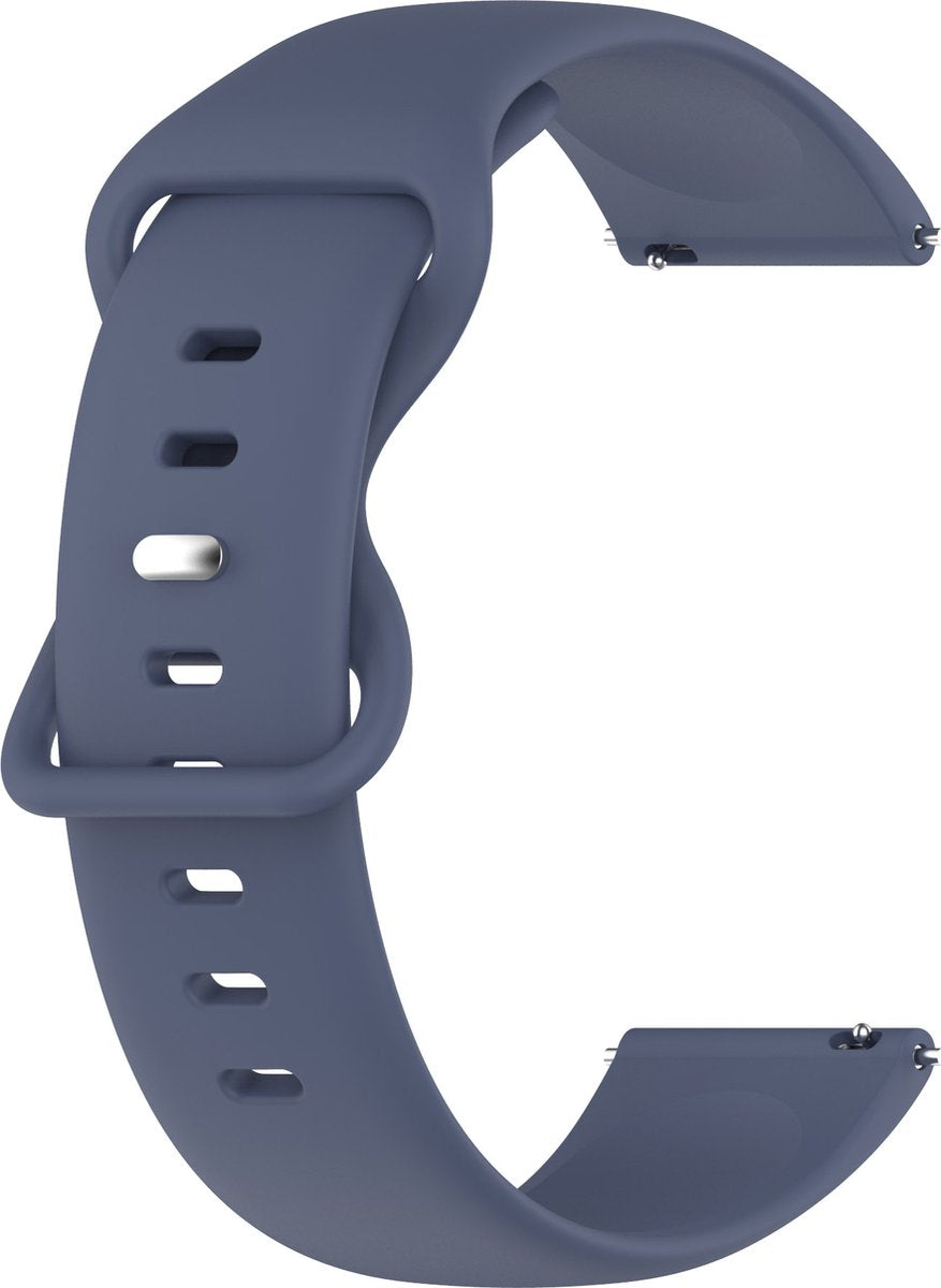 YONO Siliconen Soft Bandje 22mm - Horlogebandje geschikt voor Samsung Galaxy Watch 46mm / 3 (45mm) / Gear s3 - Polar Vantage M2 / Grit X - Huawei Watch GT 3 (pro) / 2 - Amazfit GTR - Leisteen - Small