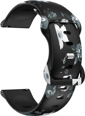 YONO Special Sport Bandje 20mm - Horlogebandje geschikt voor Samsung Galaxy Watch 7/6/5 / Pro / 4 / 3 / Active 2 - Garmin Approach / Forerunner / Venu 2 Plus / SQ / Vivomove - Polar Ignite / Unite – Huawei - Zwart
