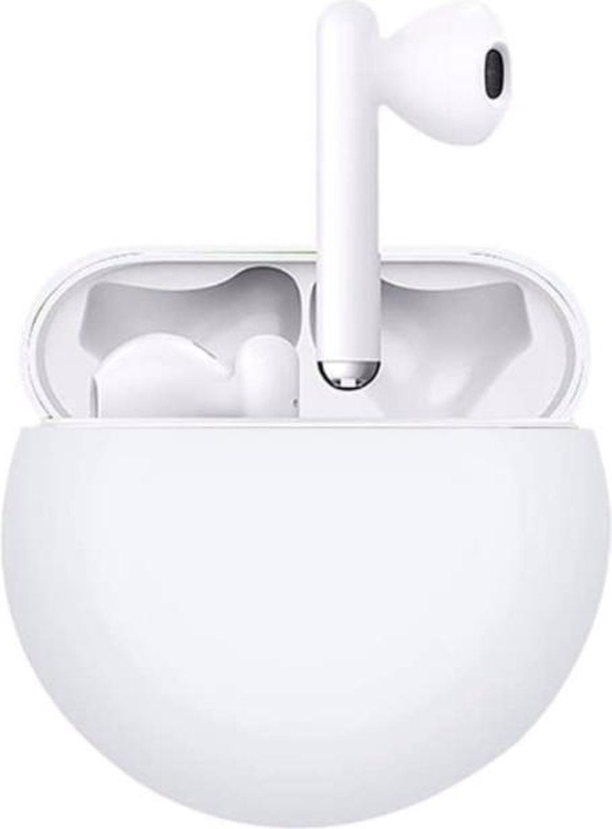 YONO Hoesje geschikt voor Huawei Freebuds 3 - Siliconen Soft Case – Wit