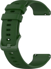 YONO Siliconen Sport Bandje 20mm - Horlogebandje geschikt voor Samsung Galaxy Watch 7 / 6 / 5 / Pro / 4 / 3 / Active 2 - Garmin Approach / Forerunner / Venu 2 Plus / SQ / Vivomove - Polar Ignite / Unite – Huawei - Donkergroen