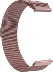 YONO Milanees Bandje 20mm - Luxe Milanese Horlogebandje geschikt voor Samsung Galaxy Watch 7 / 6 / 5 / Pro / 4 / 3 / Active 2 - Polar Ignite / Unite – Huawei - Roze