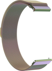 YONO Milanees Bandje 20mm - Luxe Milanese Horlogebandje geschikt voor Samsung Galaxy Watch 7 / 6 / 5 / Pro / 4 / 3 / Active 2 - Polar Ignite / Unite – Huawei - Regenboog