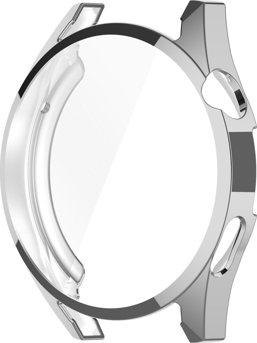 YONO Bumper geschikt voor Huawei Watch GT 3 - 46mm - Full Cover Soft Case - Hoesje - Zilver