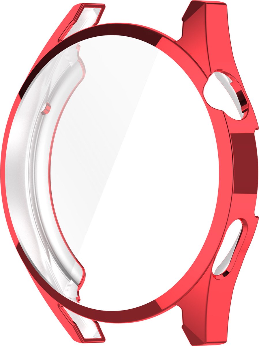 YONO Bumper geschikt voor Huawei Watch GT 3 - 42mm - Full Cover Soft Case - Hoesje - Rood
