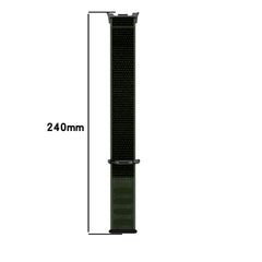 YONO Bandje Samsung Galaxy Watch 8 - 40/44mm - Classic - Nylon - Donkergroen