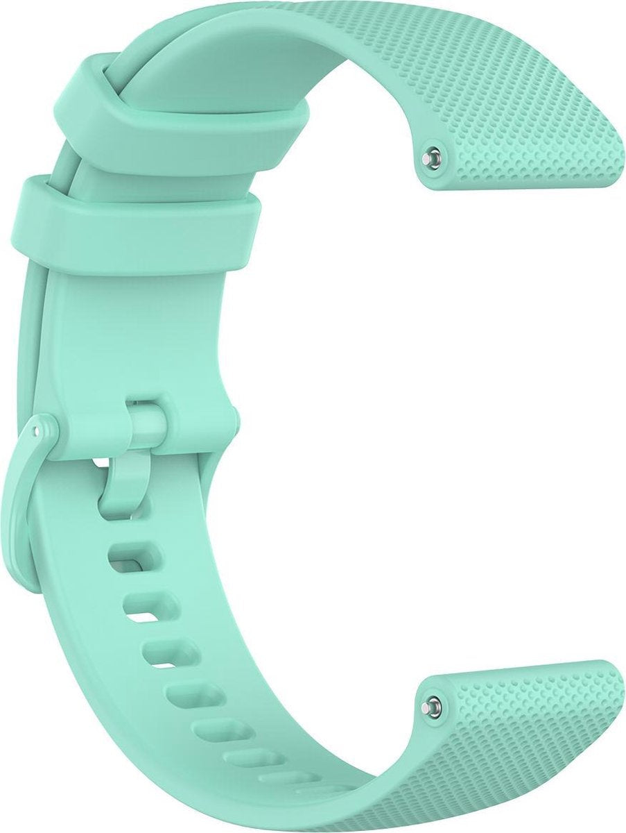 YONO Siliconen Sport Bandje 18mm - Horlogebandje geschikt voor Garmin Vivoactive 4S - Venu 2S - Vivomove 3S - Turquoise