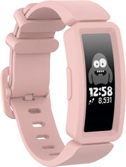 YONO Siliconen Bandje - Geschikt voor Fitbit Ace 2 Kids - Roze