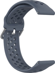 YONO Sport Air Bandje 20mm - Horlogebandje geschikt voor Samsung Galaxy Watch 7/6/5 / Pro / 4 / 3 / Active 2 - Garmin Approach / Forerunner / Venu 2 Plus / SQ / Vivomove - Polar Ignite / Unite – Huawei - Donkergrijs