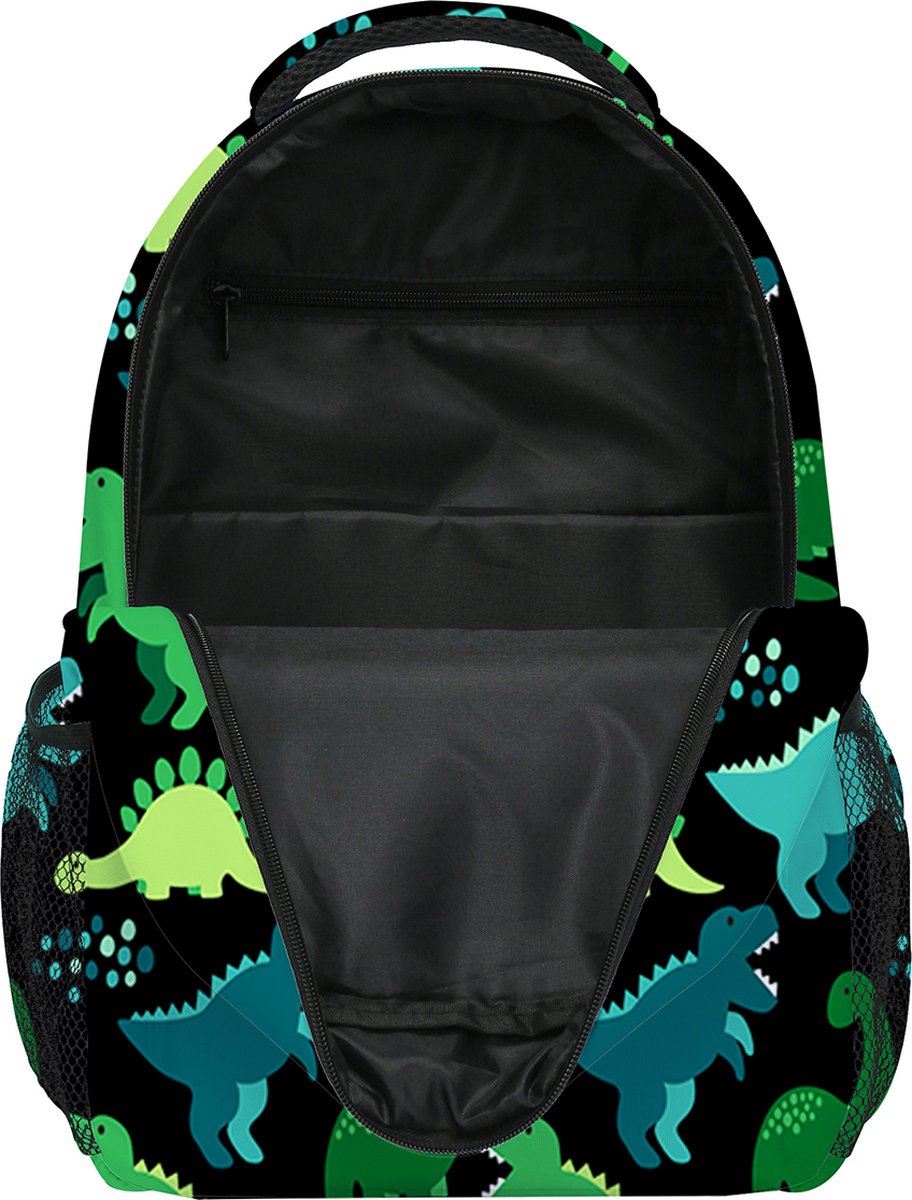YONO Kinder Rugzak Dino - Rugtas voor Jongens en Meisjes - Kleuter - Peuter - Schooltas Basisschool - 7.5 L - Dinosaurus Groen
