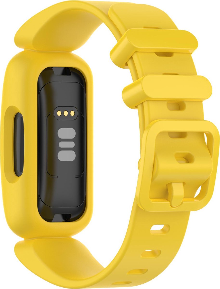 YONO Siliconen Bandje geschikt voor Fitbit Ace 3 Kids - Inspire 2 - Geel